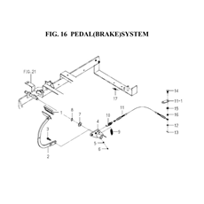 PEDAL(BRAKE)SYSTEM spare parts