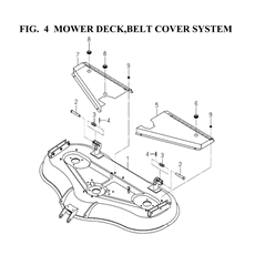 MOWER DECK,BELT COVER SYSTEM(8658-402G-0100,8658-407-0100) spare parts