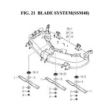 BLADE SYSTEM(SSM48)(8595-306C-0100) spare parts