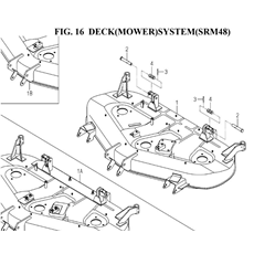 DECK(MOWER)SYSTEM(SRM48)(8597-402E-0100) spare parts