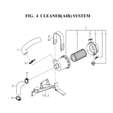 CLEANER (AIR) SYSTEM(1728-104-0100) spare parts