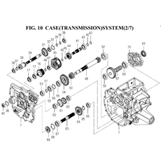 CASE(TRANSMISSION)SYSTEM(2/7)(1845-201-0100) spare parts