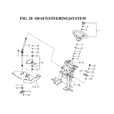 SHAFT(STEERING)SYSTEM spare parts