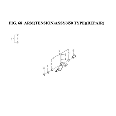 ARM(TENSION) ASSY(450 TYPE)(REPAIR) spare parts