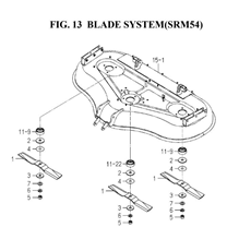BLADE SYSTEM(SRM54)(8666-306-0100) spare parts