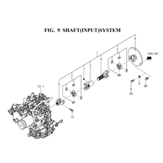 SHAFT(INPUT)SYSTEM(1752-120-0100) spare parts