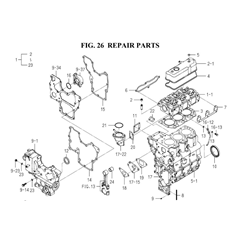REPAIR PARTS (6004-999I-0100) spare parts