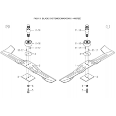 BLADE SYSTEM (SCMA54)(NO.1-400725) spare parts