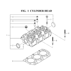 CYLINDER HEAD (6004-1011-0100,6004-0111-0200) spare parts