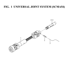 UNIVERSAL JOINT SYSTEM (SCMA54)(8659-101-0100) spare parts