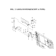 LOCK SYSTEM(EXCEPT A TYPE) spare parts