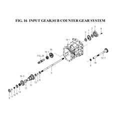 INPUT GEAR, SUB COUNTER GEAR SYSTEM spare parts