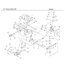 FRONT AXLE (3) spare parts