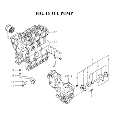 OIL PUMP (6004-401C-0100) spare parts