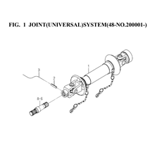JOINT(UNIVERSAL)SYSTEM(48-NO.200001-)(8672-101-0100) spare parts
