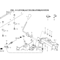 LEVER(ACCELERATOR)SYSTEM(1845-117-0100) spare parts