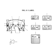 LABEL (CAUTION) spare parts