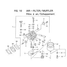 AIR-FILTER/MUFFLER spare parts