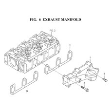 EXHAUST MANIFOLD (6005-140C-0100) spare parts
