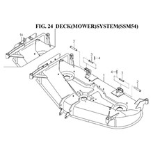DECK(MOWER)SYSTEM(SSM54)(8657-402F-0100) spare parts