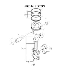 PISTON (6004-340I-0100) spare parts