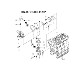 WATER PUMP (6004-420-0100) spare parts
