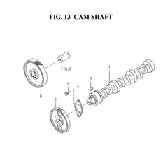 CAM SHAFT(6005-310-0100) spare parts