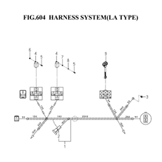 HARNESS SYSTEM(LA TYPE)(8671-657-0100) spare parts
