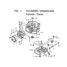 CYLINDER/CRANKCASE spare parts