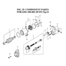 COMPONENT PARTS FOR 6281-100-002-30 ON Fig.24 spare parts