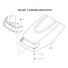 LAMP(HEAD)SYSTEM(1703-650-0100) spare parts