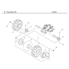 TRAVELING (4) spare parts