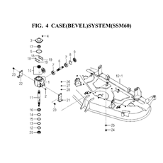 CASE(BEVEL)SYSTEM(SSM60)(8654-201E-0100) spare parts