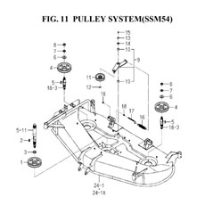 PULLEY SYSTEM(SSM54)(8657-202A-0100) spare parts