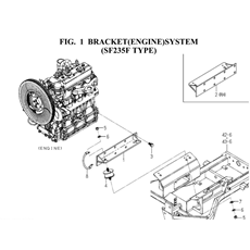 BRACKET(ENGINE)SYSTEM(SF235F TYPE) spare parts