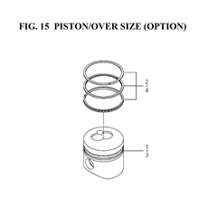 PISTON/OVER SIZE (OPTION) spare parts