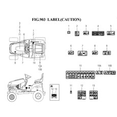 LABEL(CAUTION)(1782-903-0100) spare parts