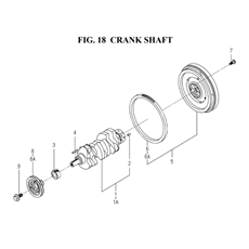 CRANK SHAFT (6005-351F-0100) spare parts