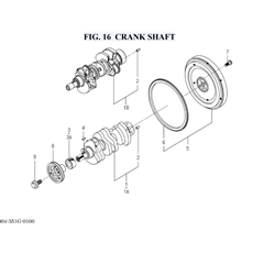 FIG. 16 CRANK SHAFT spare parts