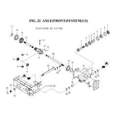 AXLE(FRONT)SYSTEM(1/3)(1836-430A-0100) spare parts