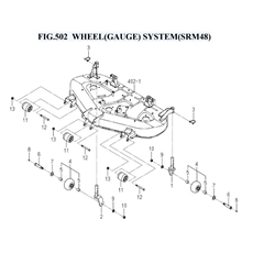 FIG.502 WHEEL(GAUGE) SYSTEM(SRM48) spare parts