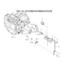 LEVER(PTO/MID)SYSTEM(1845-271-0100) spare parts