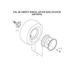 FRONT WHEEL (OVER SIZE) SYSTEM (OPTION) spare parts