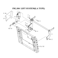 LIFT SYSTEM(LA TYPE)(8671-157-0100) spare parts