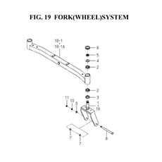 FORK(WHEEL)SYSTEM(1752-441-0100) spare parts