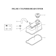 CYLINDER HEAD COVER (6003-110A-0100) spare parts