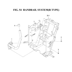 HANDRAIL SYSTEM(R TYPE)(1845-605-0100) spare parts