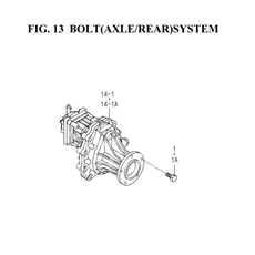 BOLT(AXLE/REAR)SYSTEM(1752-306-0100 spare parts