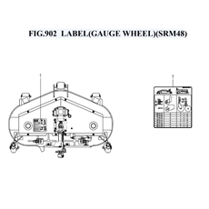 FIG.902 LABEL(GAUGE WHEEL)(SRM48 spare parts