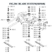 FIG.304 BLADE SYSTEM(SRM48) spare parts